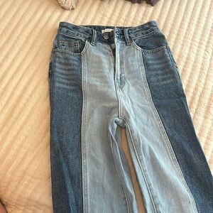 pacsun two toned jeans